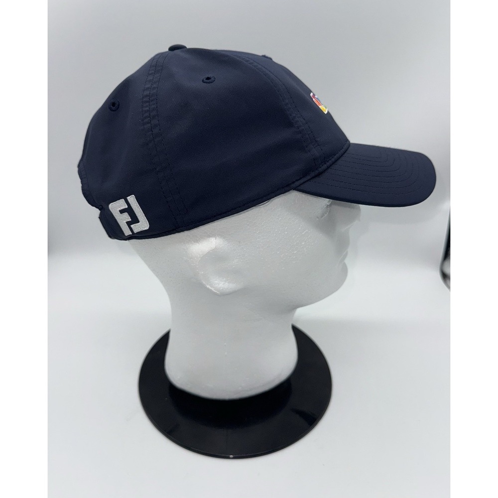 FOOTJOY NBC Golf Cap Hat Strap Back Adjustable FJ Logo Navy Golfer Adult - Picture 4 of 7